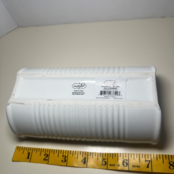 Mud Pie Can Berry Cranberry Sauce Serving Dish Missing Spoon Flaw See Photo - Picture 5 of 5